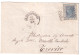 1868-ALESSANDRIA C1+punti (18.11) Su Busta Affrancata C.20 - Storia Postale