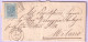 1869-TRECATE C1+punti (5.9) Su Lettera Completa Testo Affrancata C.20 - Storia Postale