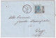 1872-BELLUNO C1+punti (6.2) Su Lettera Completa Testo Affrancata C.20 - Storia Postale