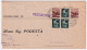 1946-Democratica Due C.10 E Tre C.60 (543+548) Su Piego Truccazzano (23.11) - 1946-60: Poststempel