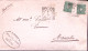 1900-OSTIANO Tondo Riquadrato (8.1) Su Piego Affrancata Stemmi Due C.5 - Storia Postale