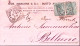 1894-BUSTO ARSIZIO Tondo Riquadrato (21.8) Su Cartolina Affrancata Stemmi Coppia - Marcophilie
