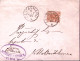 1896-CASTAGNARO Tondo Riquadrato (28.4) Su Busta Affrancata Effigie C.20 - Marcophilie