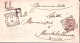 1906-FLOREALE C.40 Isolato Su Piego Raccomandato Annullo Tondo Riquadrato Valdag - Marcophilia