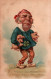 Illustration Non Signée: Ce Gentil Garçon Vous Offre Son Coeur (avec Cochons Et Trèfle à Quatre Feuilles) Carte De 1906 - 1900-1949