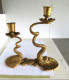 0404 25 - Lade 600 - KOPEREN KAARSHOUDER - BOUGEOIR EN CUIVRE - - 997 GRAM - 20 X 20 CM - Candelabri E Candelieri