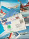 Delcampe - 50 Covers With Airlines Theme, Anything Can Be Here. Postal Weight Approx 270 Gramms. Please Read Sales Con - Aerei