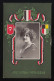 Auf Baldiges Wiedersehen! Frau Portrait Kranz Flaggen Laub, M.Gladbach 1.4.1916 - Otros & Sin Clasificación