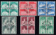 SERIE BLOC DE 4 OBLITERE 1er/J.12.9.1968. C/S.B.K Nr:415/17.19/20.22. Y&TELLIER Nr:818/23. MICHEL Nr:881/86. - Used Stamps
