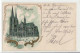 39051505 - Koeln, Lithographie Mit Dom Gelaufen Von 1899. Ecken Mit Albumabdruecken, Sonst Gut Erhalten - Koeln