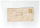 LETTRE NAPOLEON 10C N21 NEUF POUR NORGES LE BAS 1866 - 1862 Napoleone III