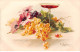 Illustrateur - N°86164 - C. Klein - Fleurs, Grappes De Raisin Près D'une Coupe De Vin - Klein, Catharina