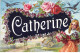 Prénoms - N°87873 - Catherine - Jeune Fille Portant Des Pots De Fleurs - Firstnames