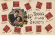Représentations Timbres - N°87837 - Les Timbres Et Leurs Secrets - Couple - Briefmarken (Abbildungen)