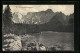 Cartolina Tarvis, Weissenfelsersee, Uferfelsen Und Bergpanorama  - Andere & Zonder Classificatie