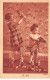 Jouet - N°87964 - Le Jeu - Fillettes, L'une Avec Une Poupée, Près D'un Cheval En Bois - Comité National De L'Enfance - Jeux Et Jouets