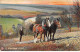 Agriculture - N°89157 - A Worring Team - Homme Labourant Un Champ Avec Ses Chevaux - Cultures