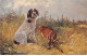 Animaux - N°90253 - Chien - Chien De Chasse (Pointer) Près De Sa Proie, Un Chevreuil - Dogs