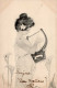 Kirchner, Raphael Frau Mit Lyra Jugendstil I-II (leicht Fleckig) Art Nouveau - Kirchner, Raphael