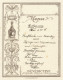 Wein Menukarte Benedictine La Grande Liquer Francaise 1892 I-II Vigne - Sonstige & Ohne Zuordnung