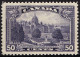 CANADA 1935 KGV 50c Deep Violet, Parliament Buildings SG350 MH - Unused Stamps