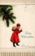 Weihnachtsmann Prägekarte I-II Pere Noel - Autres & Non Classés