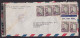 Curacao: Airmail Cover To USA, 1945, 7 Stamps, Map, 2x Censored: US Censor Tape, Aruba Cancel, War, Oil (damaged) - Curazao, Antillas Holandesas, Aruba