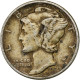 États-Unis, Dime, Mercury Dime, 1942, U.S. Mint, Argent, TTB, KM:140 - 1916-1945: Mercury (kwik)