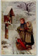 39686605 - Kinder Gebet Am Bildstock Wegekreuz Regenschirm Sign. Mueller - Otros & Sin Clasificación