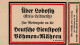 Feldpost WK II Deutsche Dienstpost Böhmen U. Mähren Leitzettel Mit Abschnitt Ungebraucht über Lobositz (Kreis Leitmeritz - Weltkrieg 1939-45