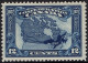 CANADA 1927 KGV 12c Blue, Confederation 60th Anniversary-Canadian Map SG270 MH - Used Stamps