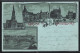 Mondschein-Lithographie Düsseldorf, Elberfelder Strasse, Dampfer Unter Der Neuen Rheinbrücke  - Duesseldorf