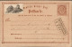 Vorläufer 1874 Schneekoppe GSK PP2 F4/03 Mit Aufgeklebter Vignette Und Rahmenstempel Schneekoppe 7.8.1874 Nach Dippoldis - Geschiedenis