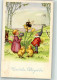 39685505 - Biene Elfe Kueken  Sign. KR  Ostern - Fairy Tales, Popular Stories & Legends