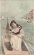 FANTAISIES - Femmes - Femme Dans Une Barque - La Mer - Bateaux - Colorisé - Carte Postale Ancienne - Femmes