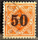 1923 - Württemberg - 1 Timbre Rare & Original Oblitéré - MI Du N°188 - 50 Sur 25 Pf Orange - Usati