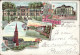 Saarlouis (6630) Kath. Kirche Postamt 1897 I-II - Other & Unclassified