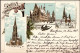 Ulm (7900) Winterlitho Rathaus 1897 I - Other & Unclassified