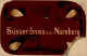 Nürnberg (8500) Präge-Karte Lebkuchenkarte Mit Lebkuchengeruch WK II Sonderstempel II (Stauchung) - Nuernberg