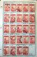 Argentine Argentina - Small  Batch Of 4 Sheets With 79 Stamps Used - Otros & Sin Clasificación