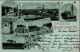 Hoyerswerda (o-7700) Mondschein-Karte Gasthaus Zum Adler Postamt Amtsgericht Tracht 1898 I- - Other & Unclassified