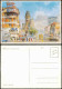 Charlottenburg-Berlin Kurfürstendamm Gedächtniskirche Künstlerkarte  1960 - Charlottenburg