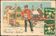 Ansichtskarte  Weihnachten - Christmas Postbote Dänemark Danmark 1951 - Autres & Non Classés