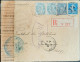 Lettre Recommandée 1915 Ministère De La Guerre Controle Postal Lyon Cachet Suisse Du N29/9/1915 - Covers & Documents