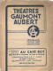 XW // Vintage / Old French CINEMA Program 1938 // Programme Cinéma GAUMONT Aubert Voltaire Palace - Programas