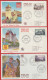 FDC  1er JOUR 1955-Série N°1036/42 Touristique Sur 7 Enveloppes. Superbe - 1950-1959