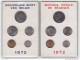 SET 1971-1972-1973-1974 Fleurs De Coins - FDC, BU, Proofs & Presentation Cases