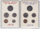 Delcampe - SET 1971-1972-1973-1974 Fleurs De Coins - FDC, BU, Proofs & Presentation Cases