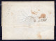 1855 5 FEB CARTA A MACCHINA C.15   III TIPO  SASS.20 CON MARGINI BELLISSIMI  USATO  SU PIEGO DI LETTERA CON TESTO  DA PA - Lombardy-Venetia