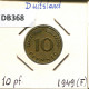 10 PFENNIG 1949 F BRD DEUTSCHLAND Münze GERMANY #DB368.D.A - 10 Pfennig